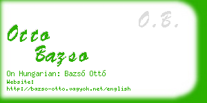 otto bazso business card
